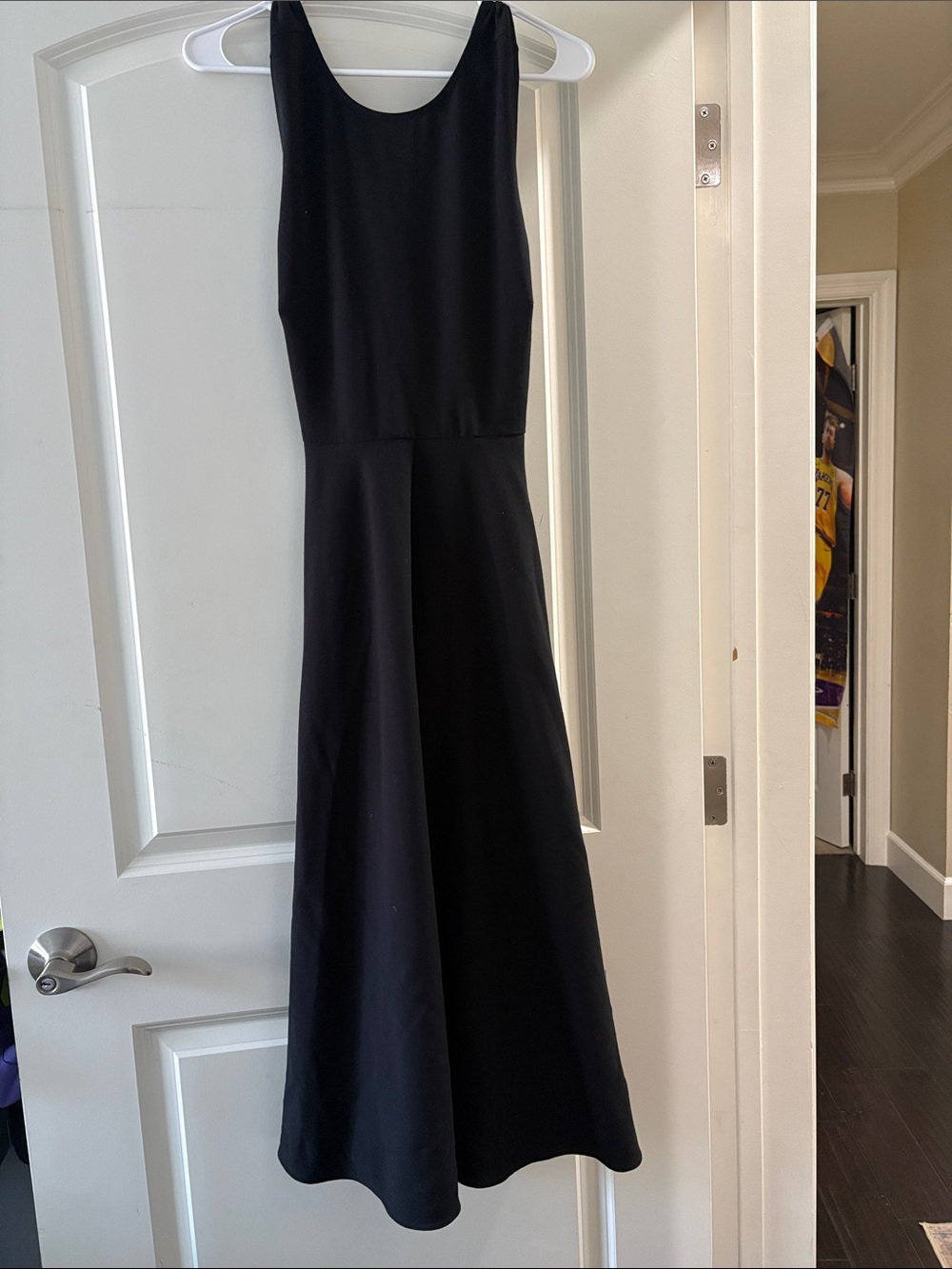 Chelsea28 Black Sleeveless Maxi with Flared Skirt
